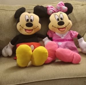 Mickey and Minnie decorative bed pillows